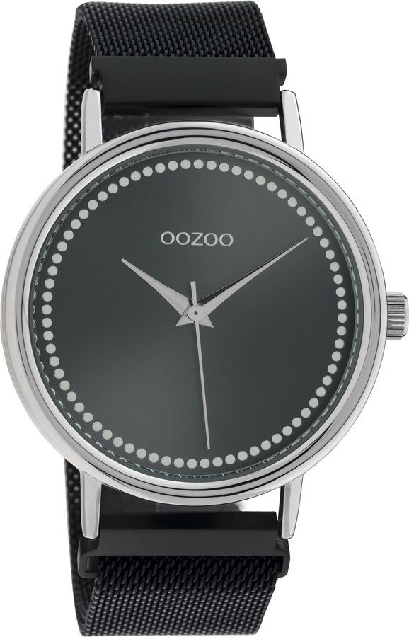 OOZOO Timepieces Black Metallic Bracelet C10684